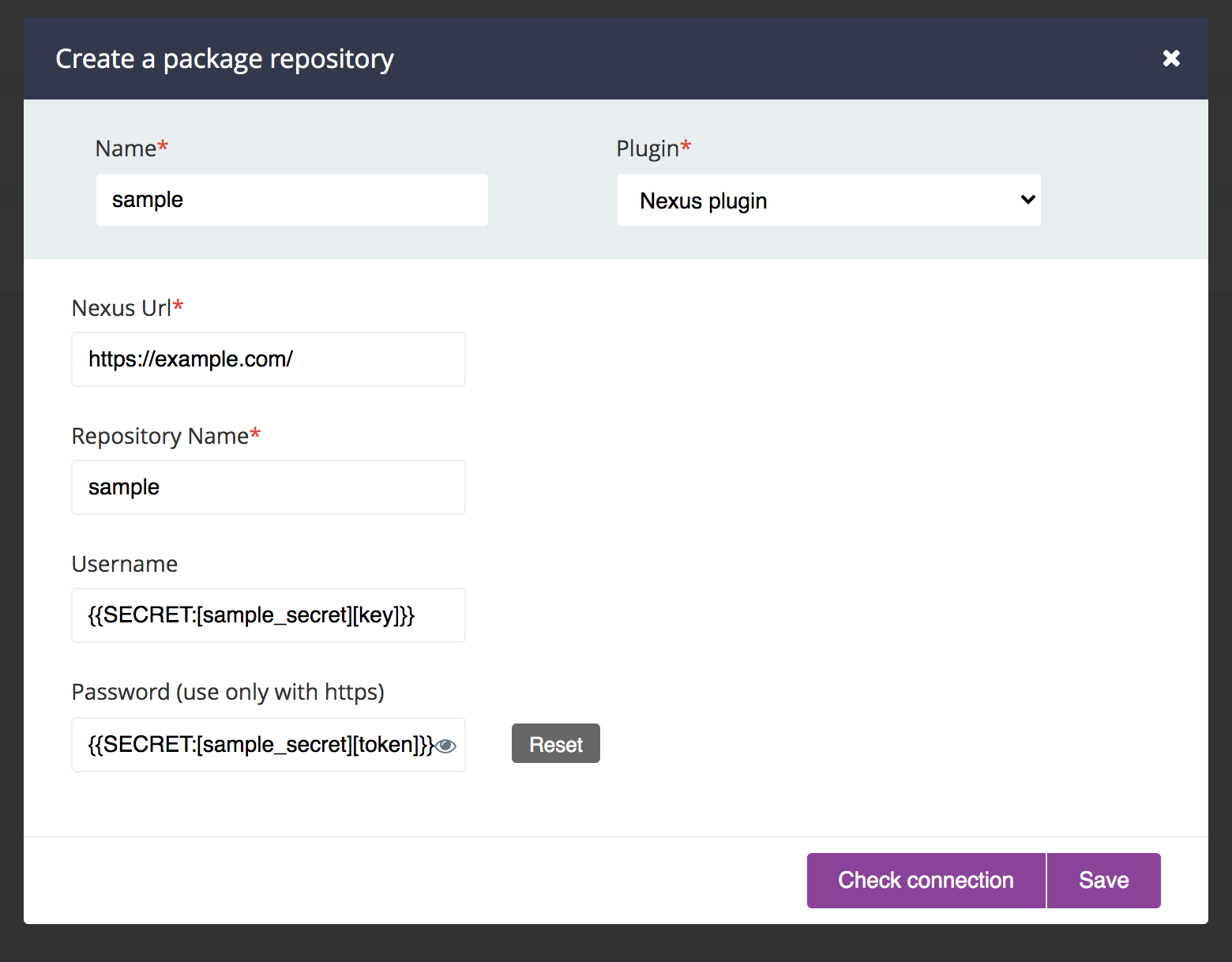 “Plugin Configuration for Package Repository”