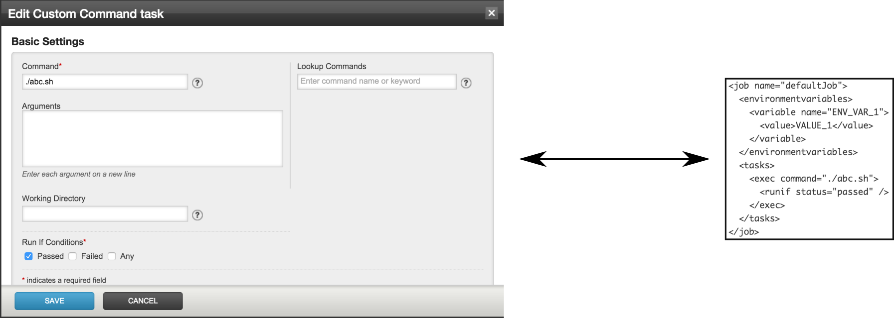 Figure 9: Usage of environment variable in a shell-script